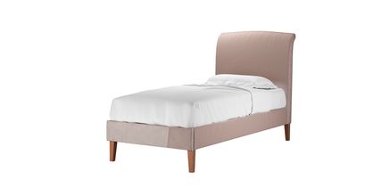 Thea Single Bed in Orchid Cotton Matt Velvet - sofa.com