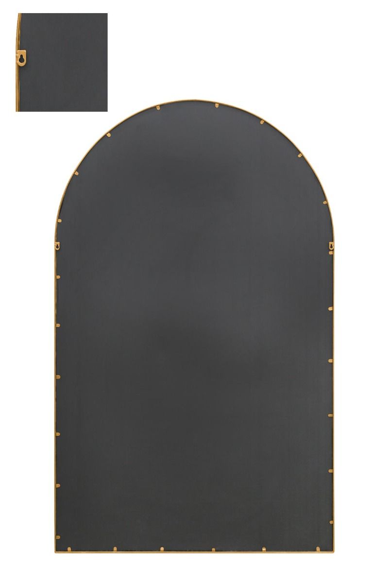 MirrorOutlet Gold Framed Arched Window Leaner/Wall Mirror 75" X 47" (190x120CM) 4