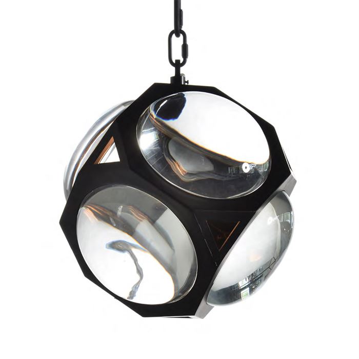 Timothy Oulton Iris Large Pendant, Matt Black