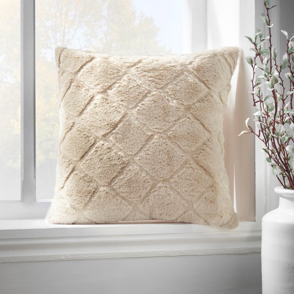Catherine Lansfield Cosy Diamond Square Cushion