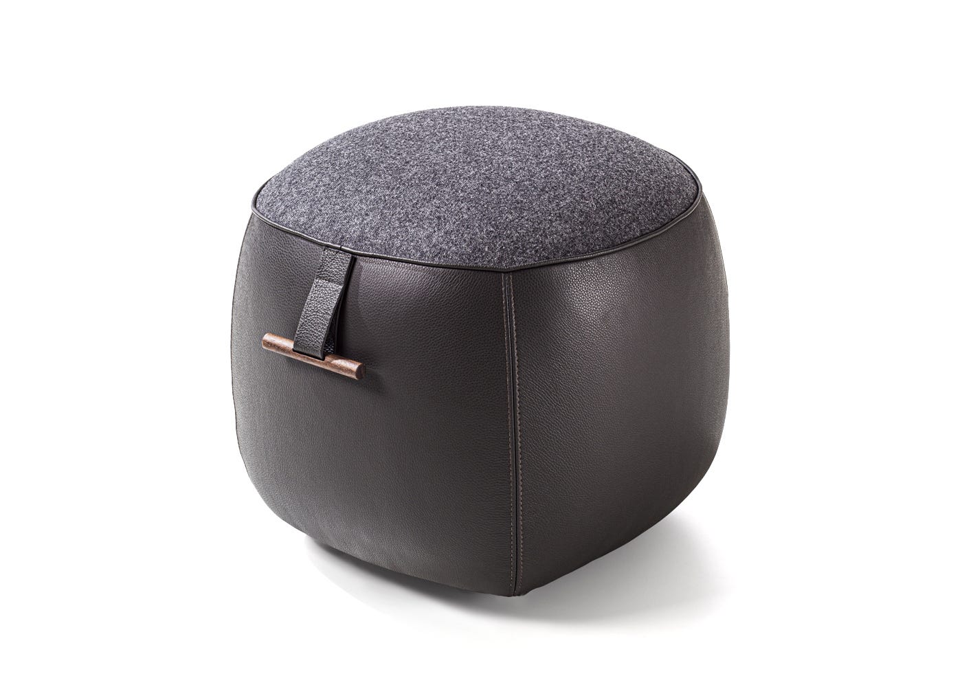 Porada Lagom Small Pouf Motley 300 Pelle Leather Plus C14