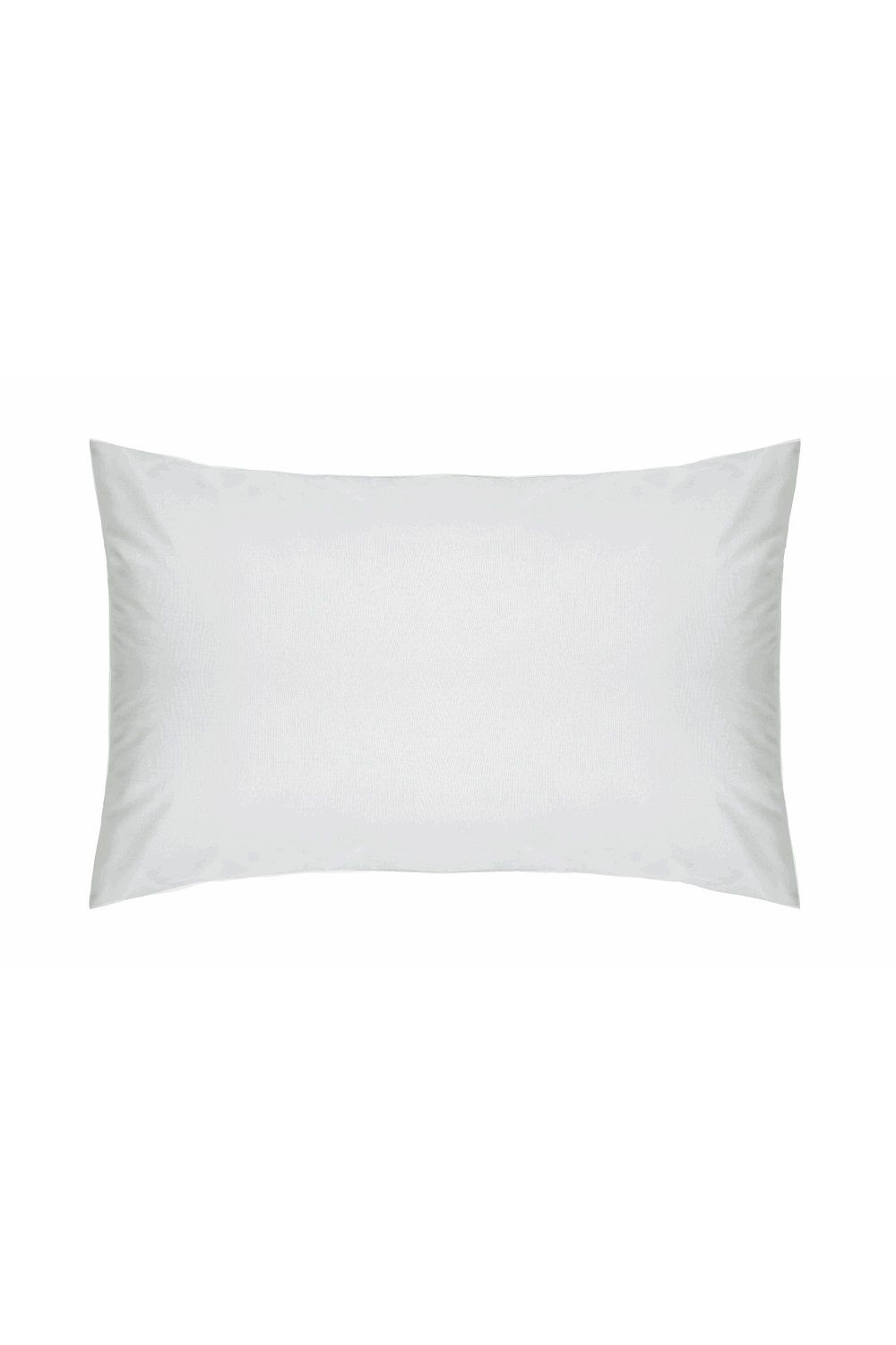 Belledorm Easy Care 200 Thread Count Cotton Polyester Percale Housewife Pillowcase in Light Grey