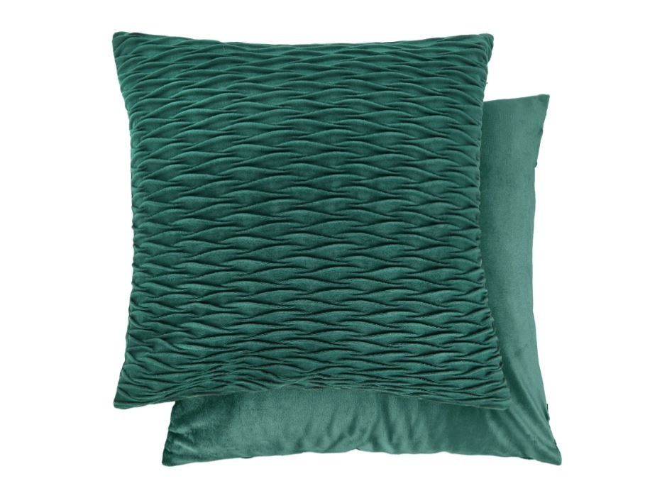 New Edge Blinds Millie Collection Soft Velvet Cushion Cover in Green