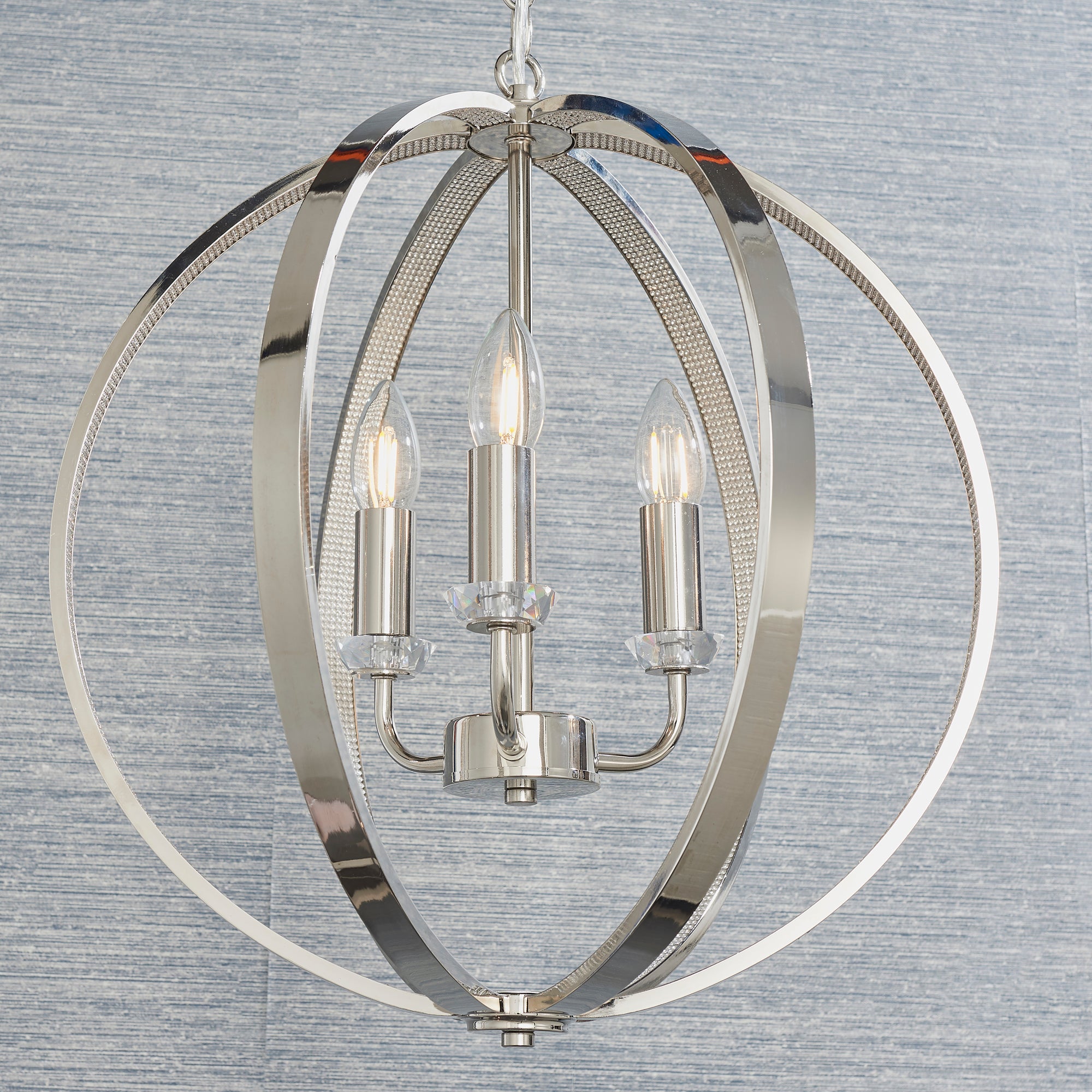 Vogue Ritz 3 Light Ceiling Fitting Chrome Chrome