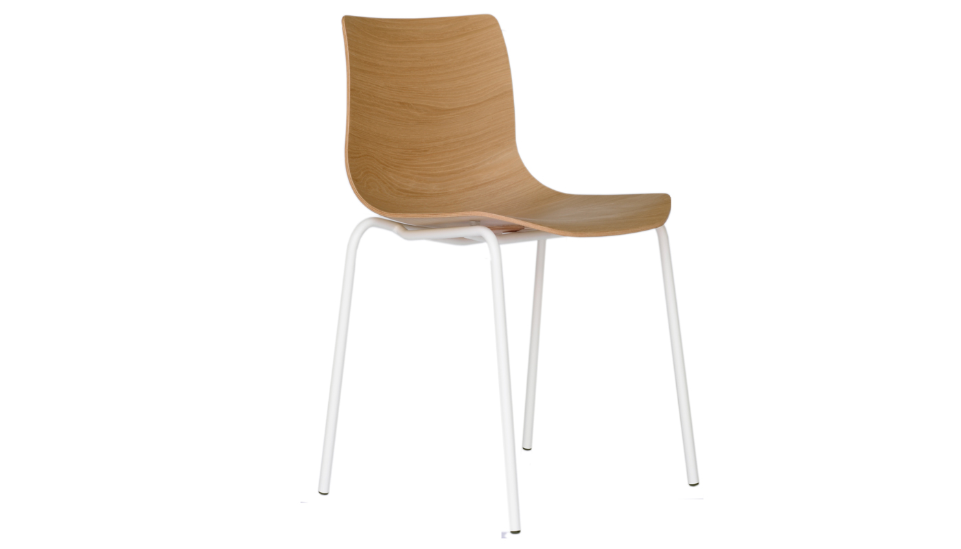 Case Loku Chair Tubular White Base Oak