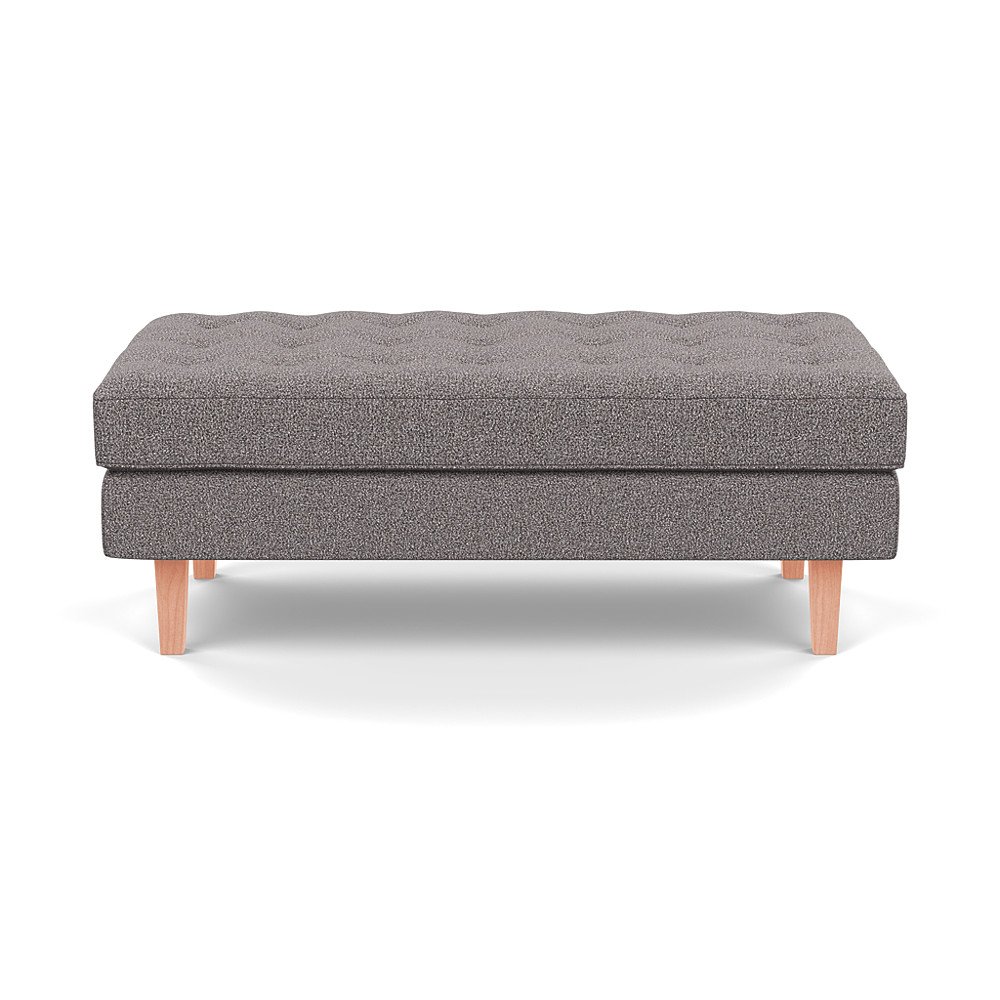 Heal's Hepburn Ottoman Loop Boucle Granite Natural