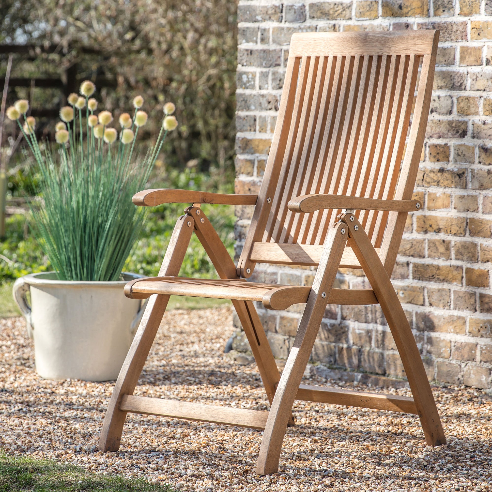 Melody Reclining Armchair Natural