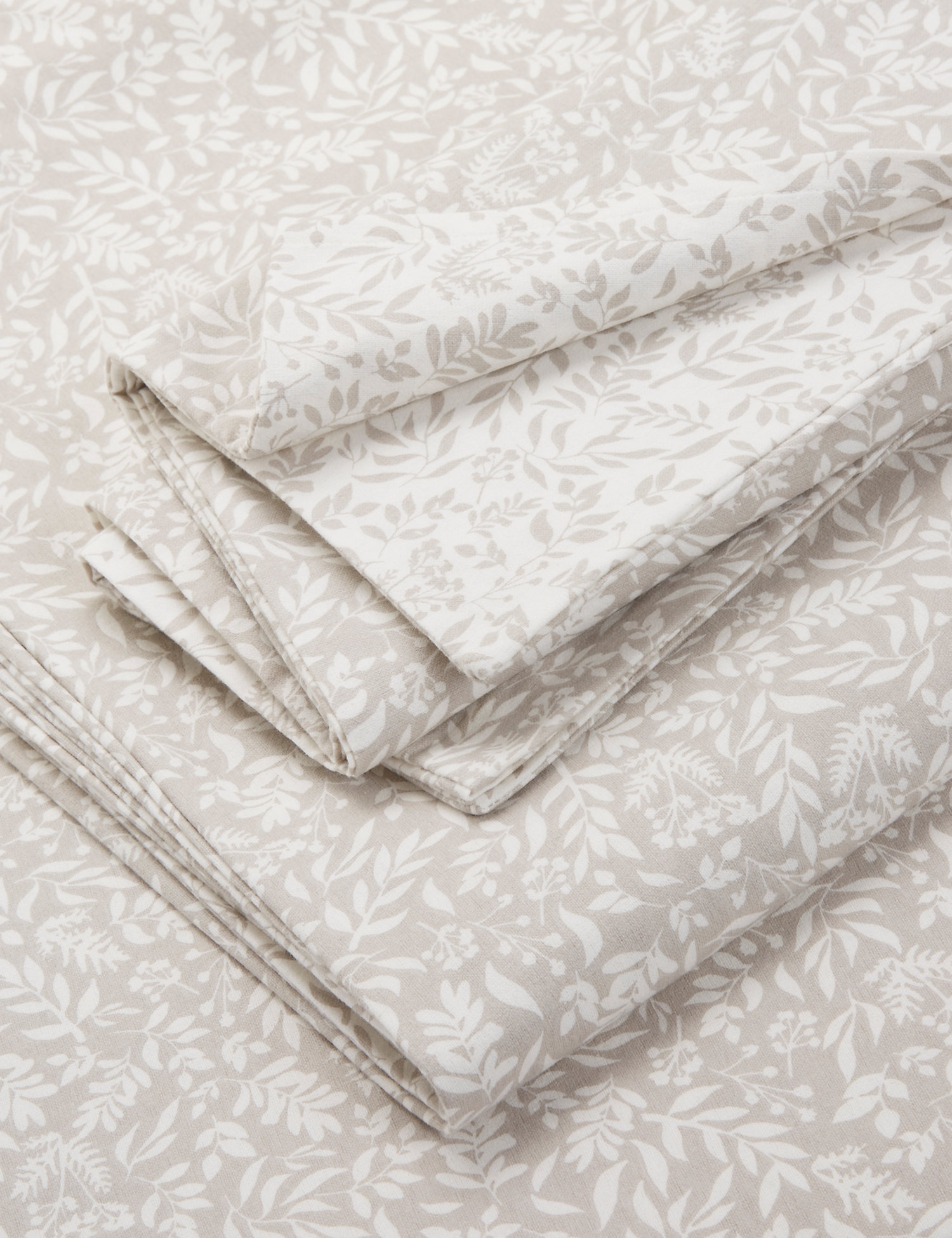 M&S Pure Brushed Cotton Floral Bedding Set