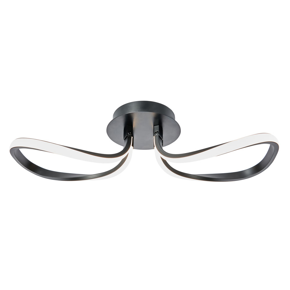 Alvar Petals LED Ceiling or Wall Light, Black
