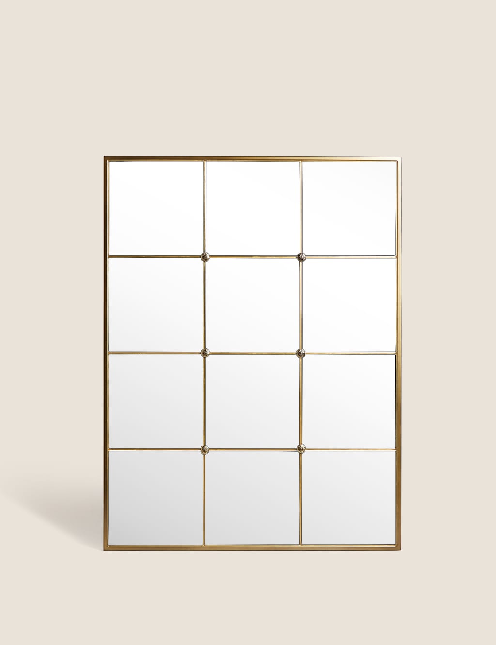 M&S Eliza Large Window Mirror Gold