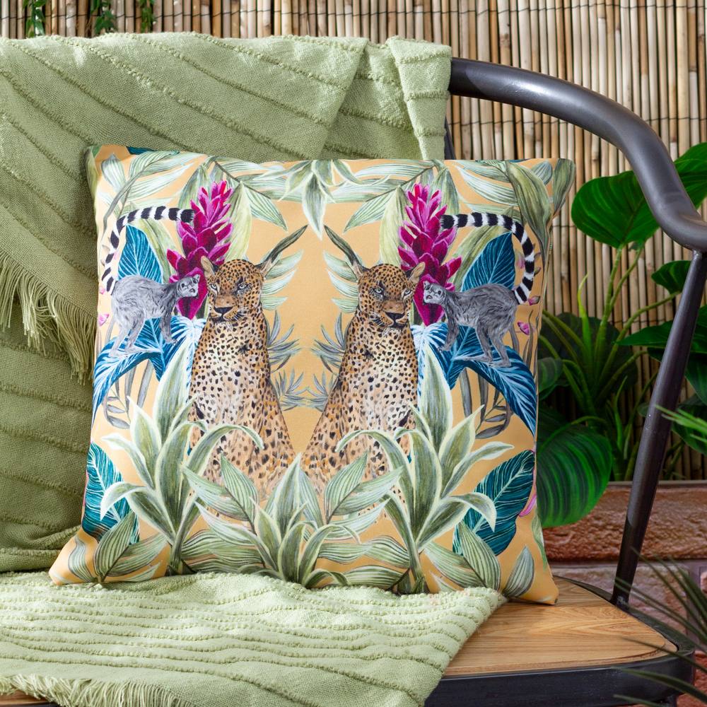 Wylder Tropics Kali Leopards Exotic Water & UV Resistant Outdoor Cushion