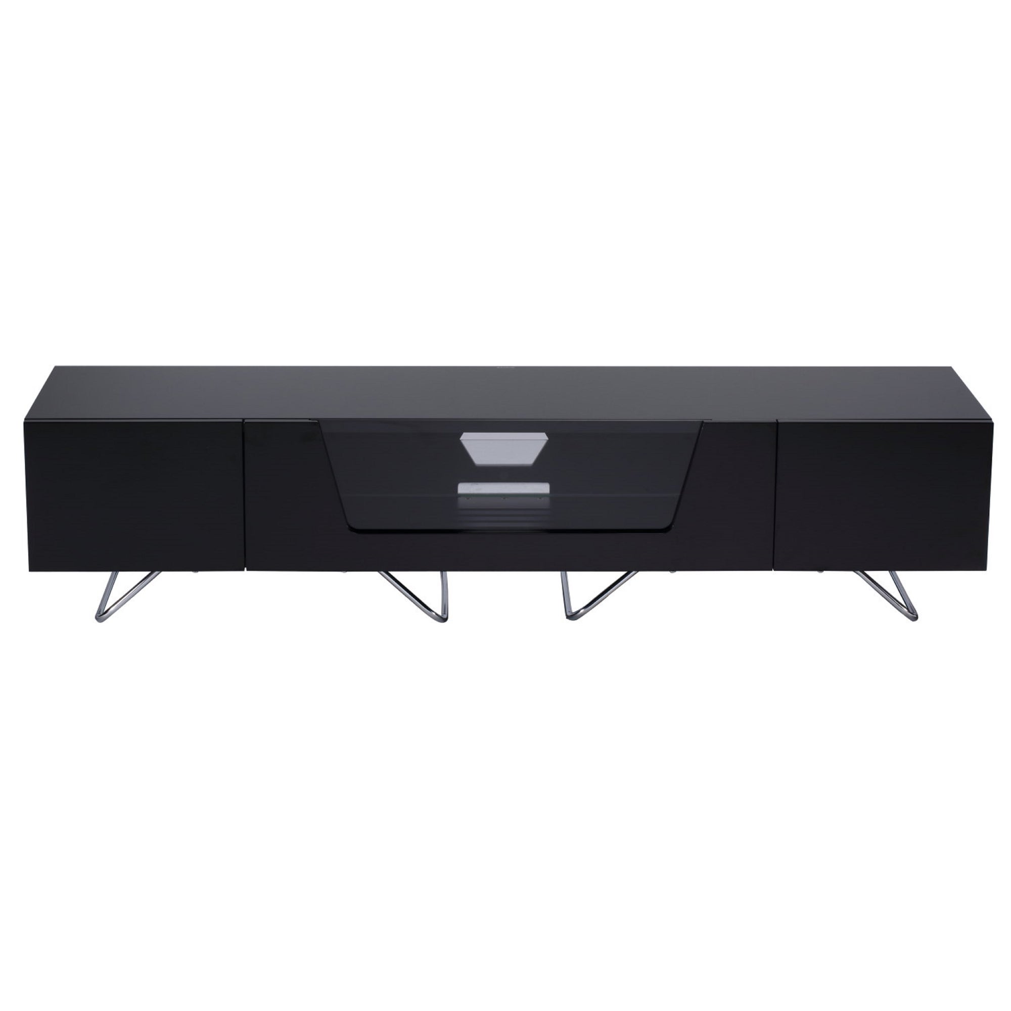 Chromium Extra Wide TV Unit Black