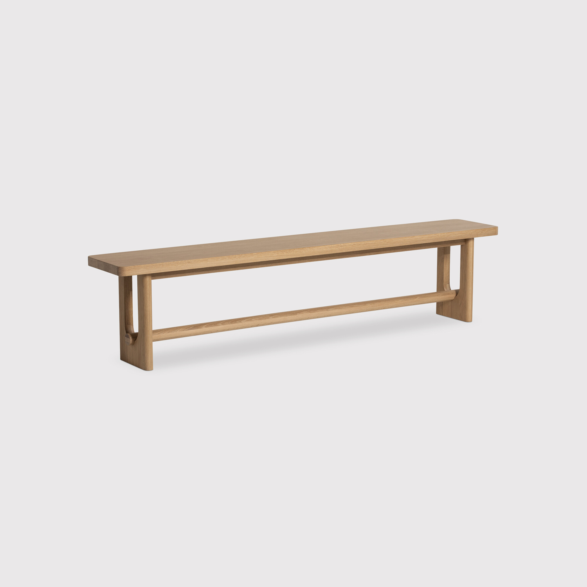 Olav Dining Bench 186cm, Brown Oak | W186cm | Barker & Stonehouse