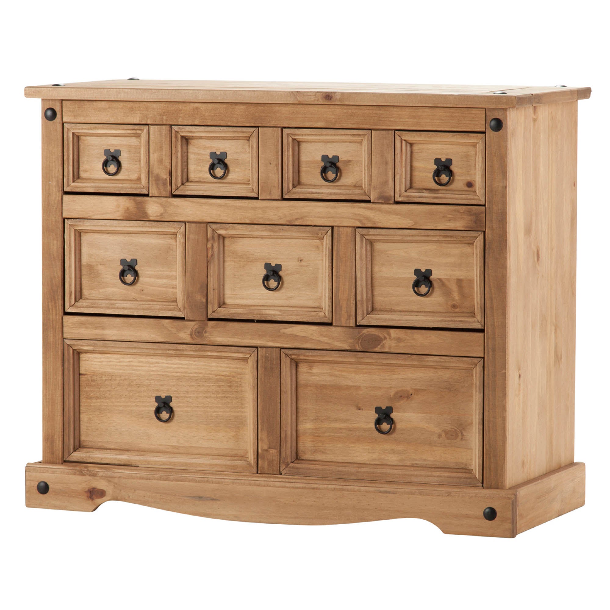 Corona 9 Drawer Chest, Pine