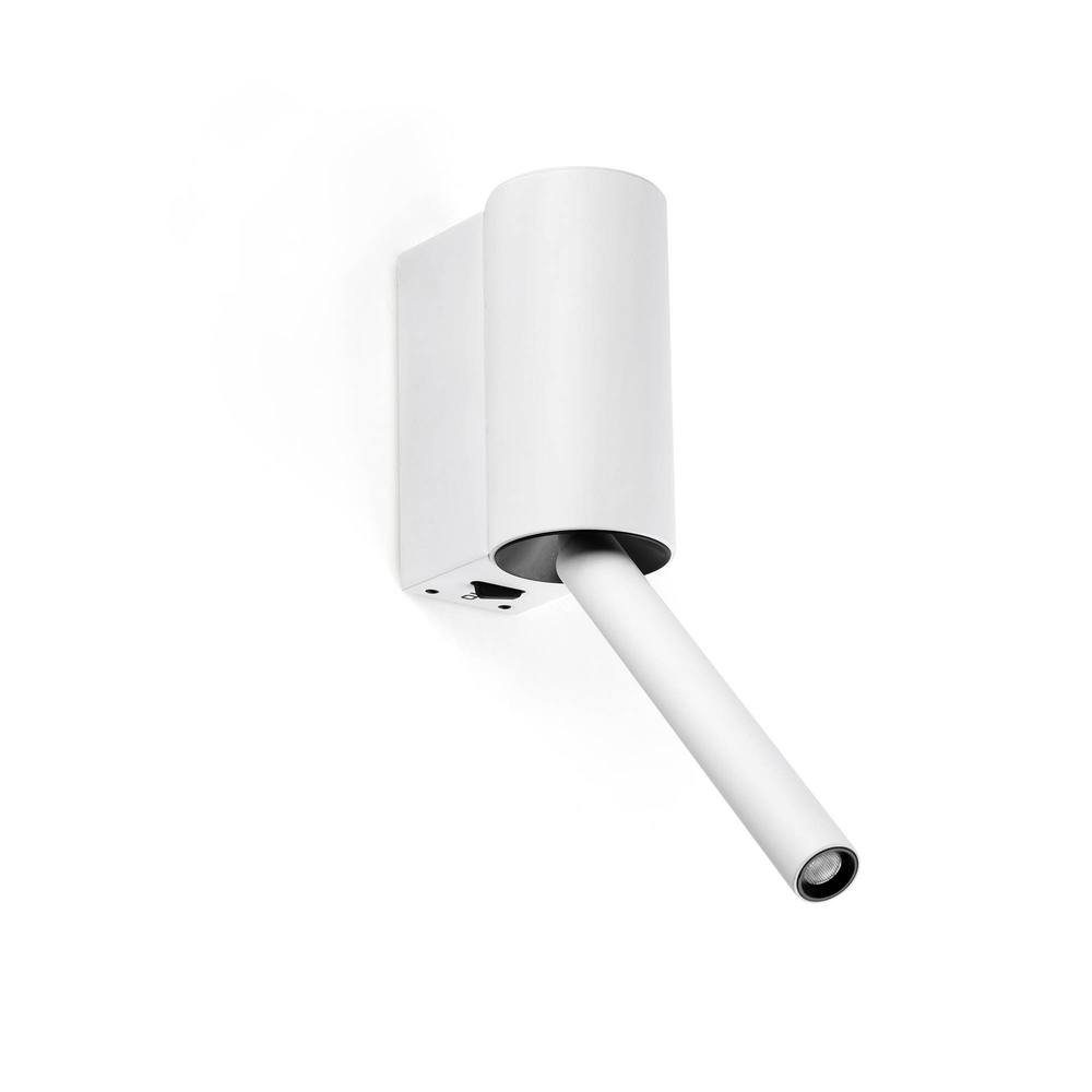 Netlighting Dante LED Reading Wall Light Matt White 3W 2700K