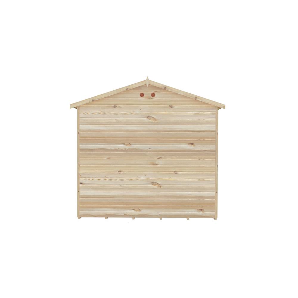 Shires Mayfield 16 x 8 Summerhouse - Wood - L239 x W476 x H229 cm in Light Brown 4