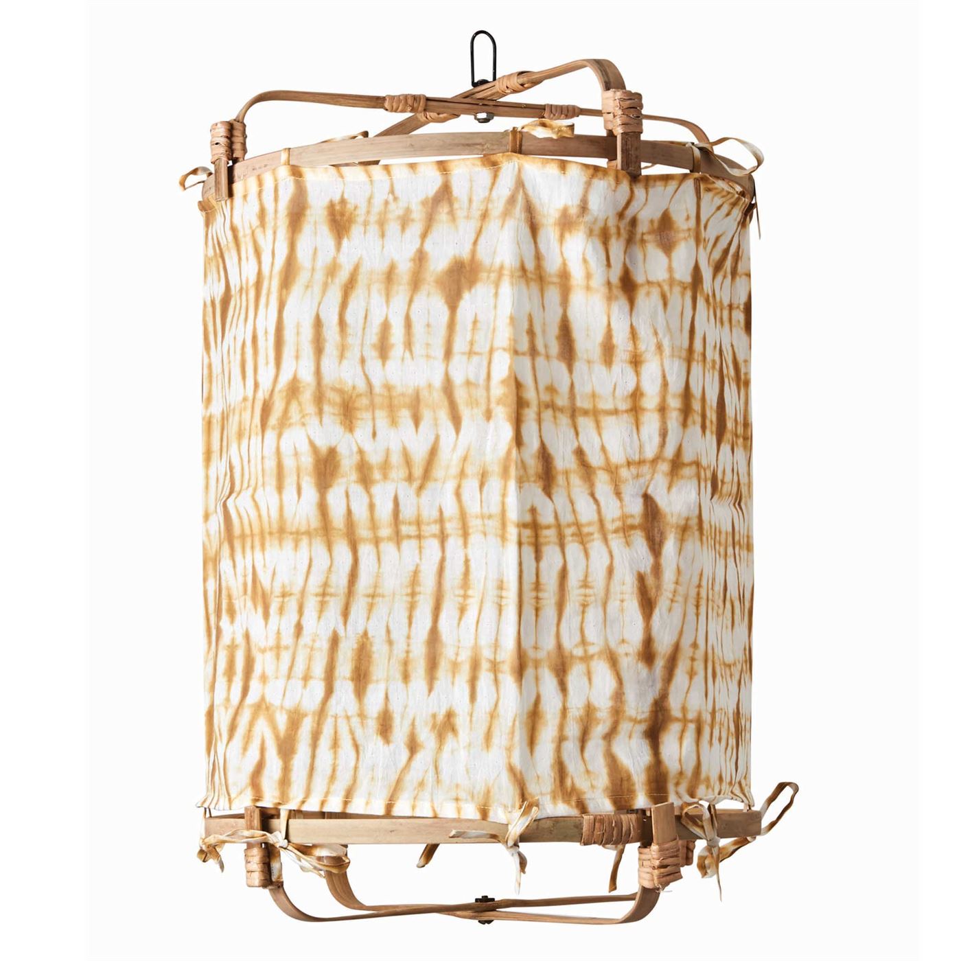 Hanging Tie Dye Decorative Shade, Mustard