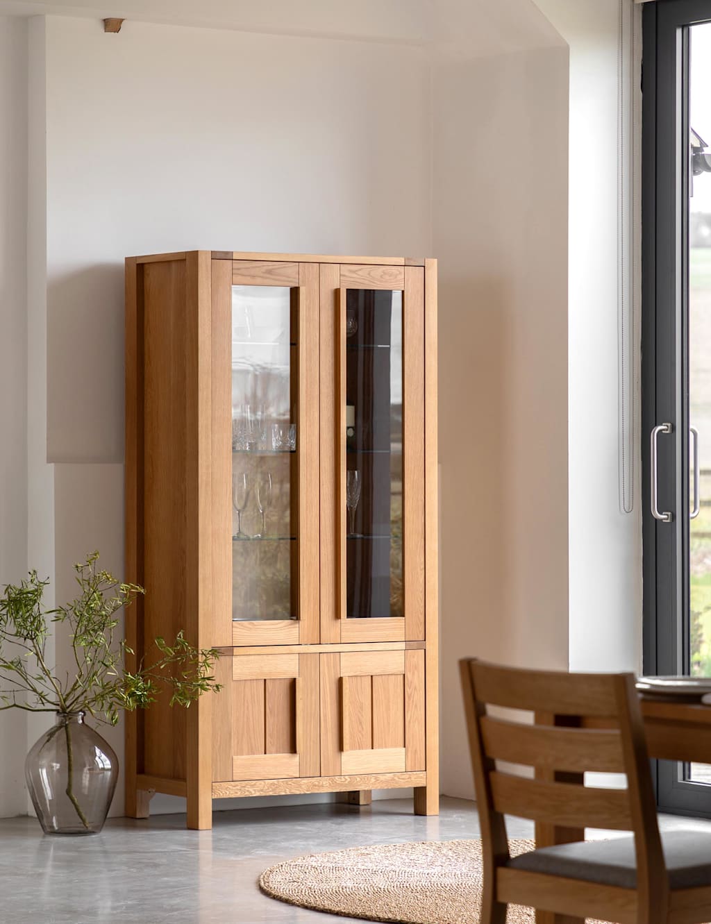 Gallery Direct Sonoma™ Display Cabinet Oak