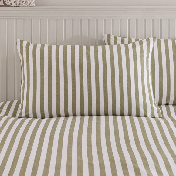 Kent Broad Stripe 100% Cotton Duvet Cover & Pillowcase Set 4