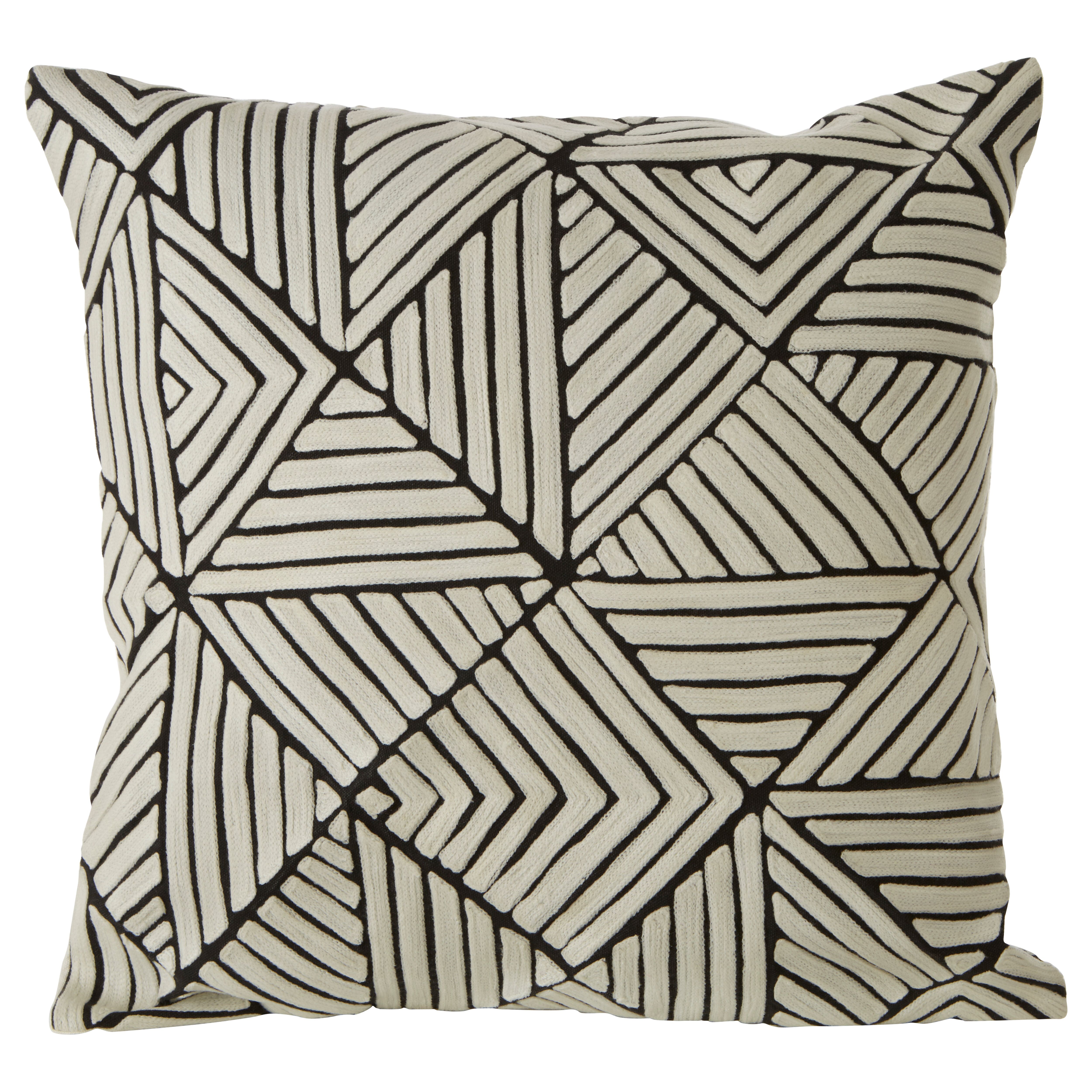 Orsina Bosie Ozella Diamond Design Cushion in Black