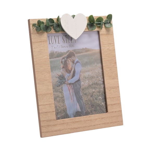 Love Story Rustic Photo Frame
