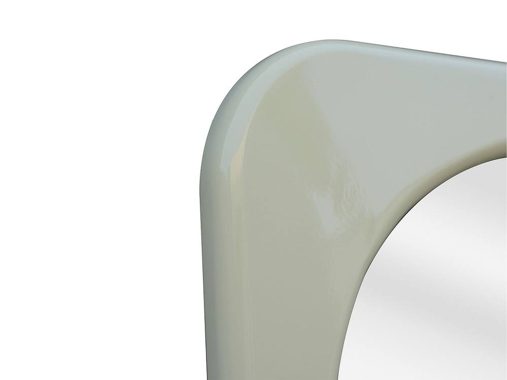 Vente-unique Mirror With Glossy Finish - W. 24 X H. 160 Cm - Ivory - HAIMEI 6