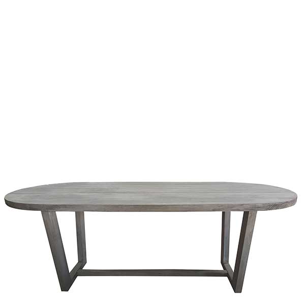 Kos Outdoor Garden Dining Table In Clay Finish