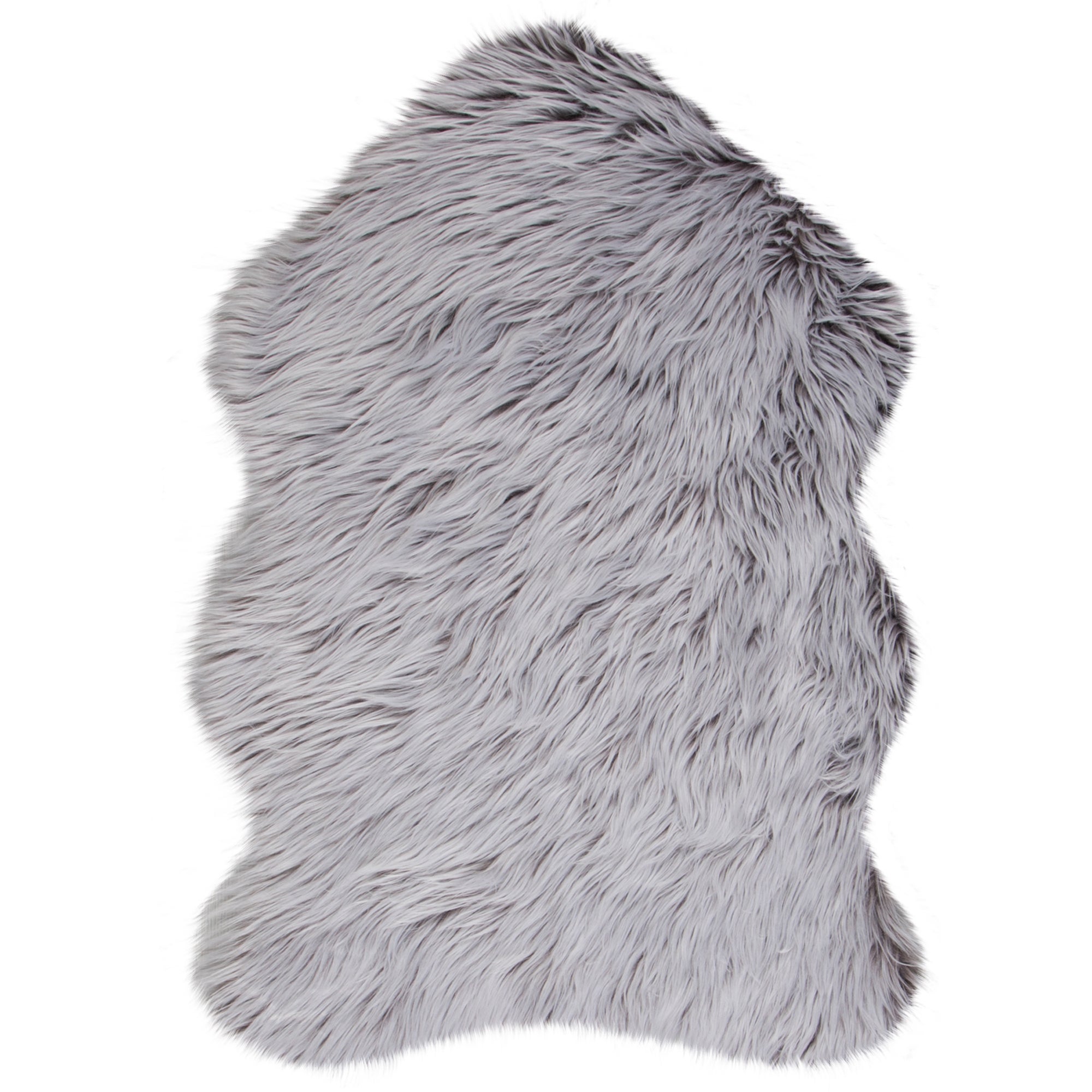 Helsinki Single Pelt Faux Fur Rug Brown