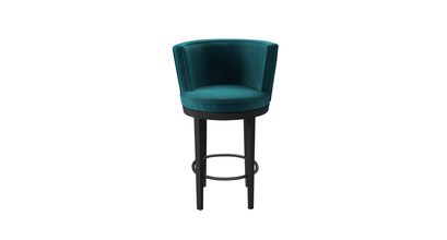 Margaux Bar Stool in Neptune Smart Velvet - sofa.com