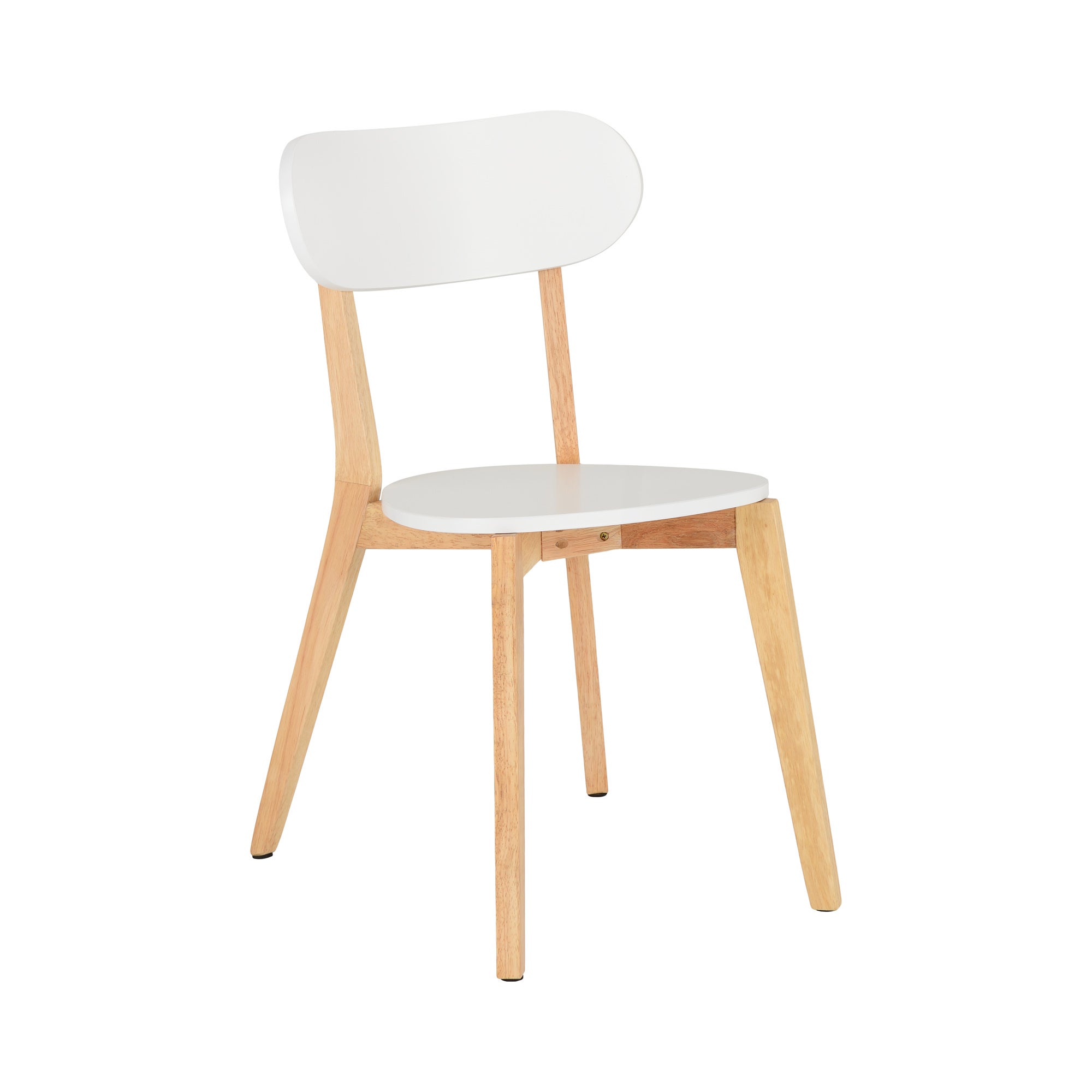 Julius Set of 2 Dining Chairs White