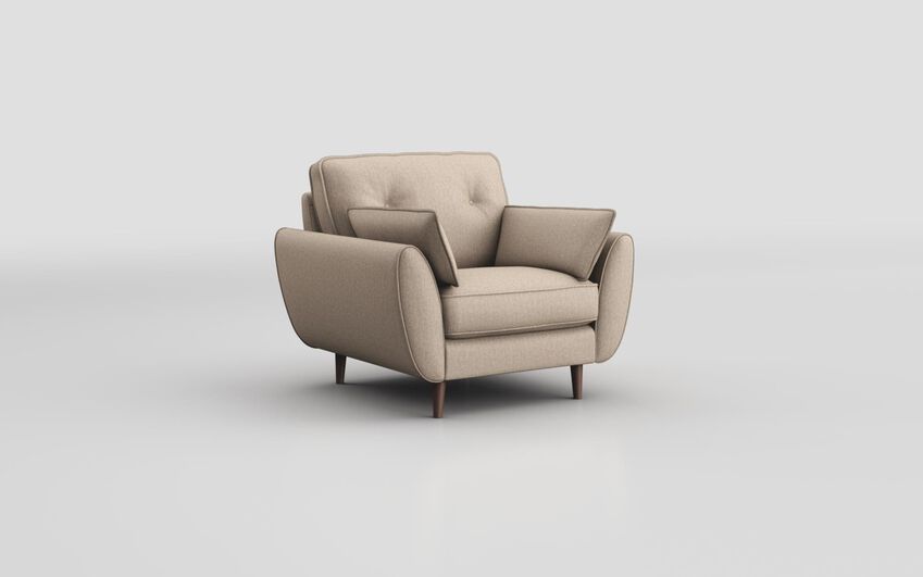 Cream Fabric Saiano Armchair