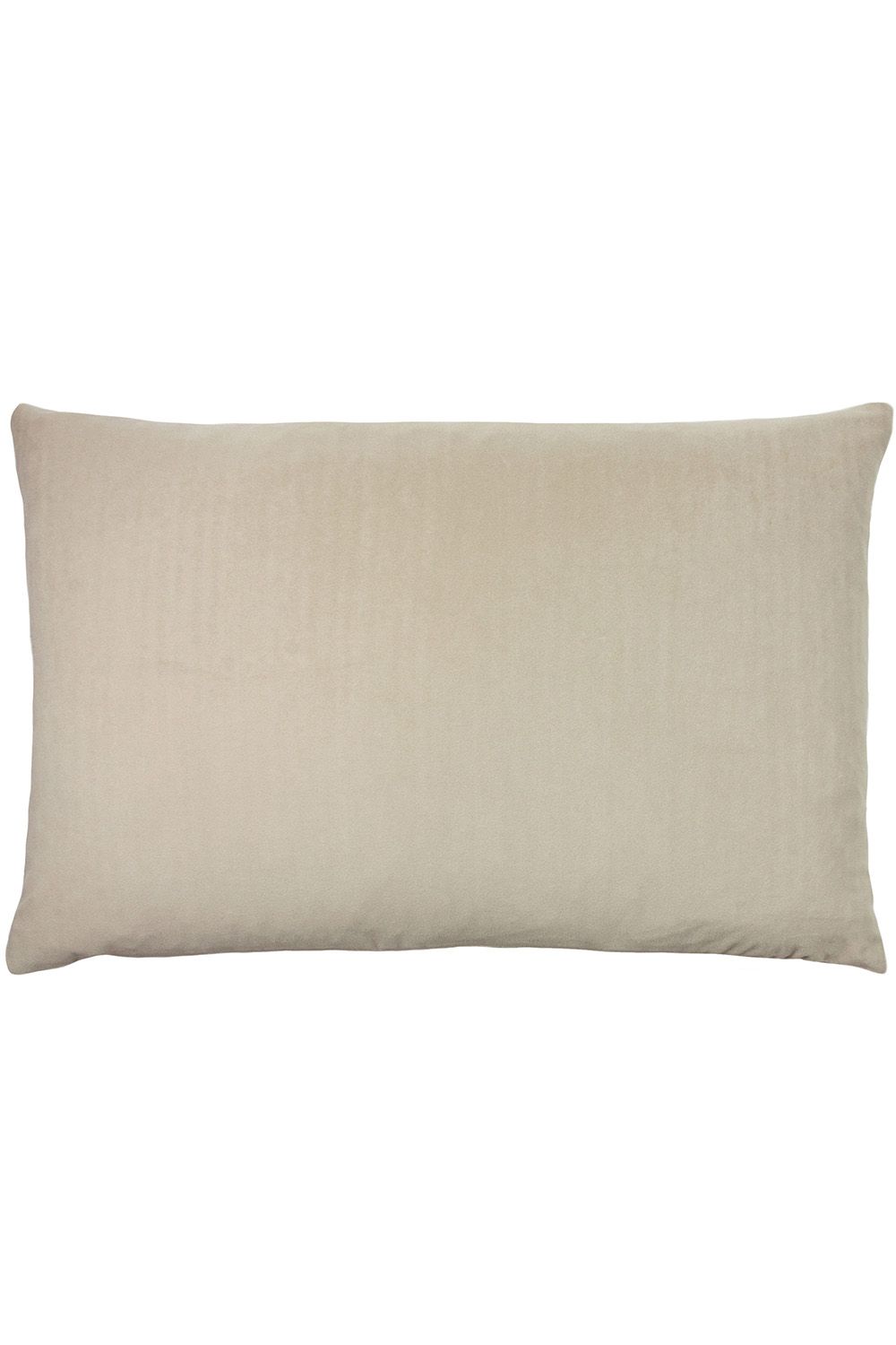 Furn Contra Soft Velvet Contrast Coloured Reverse Cushion in Natural