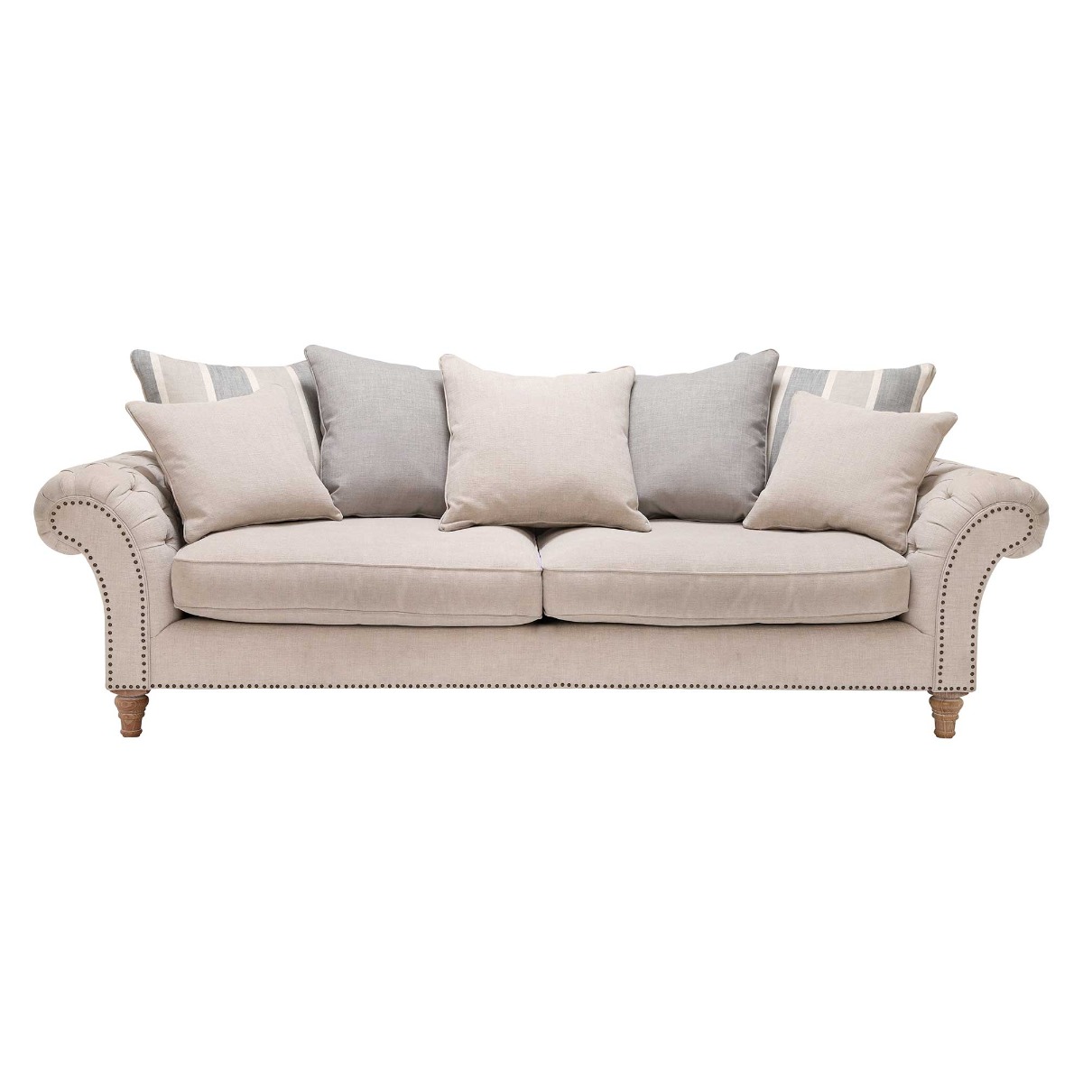 Craven Extra Large Sofa With Studs - Barker & Stonehouse