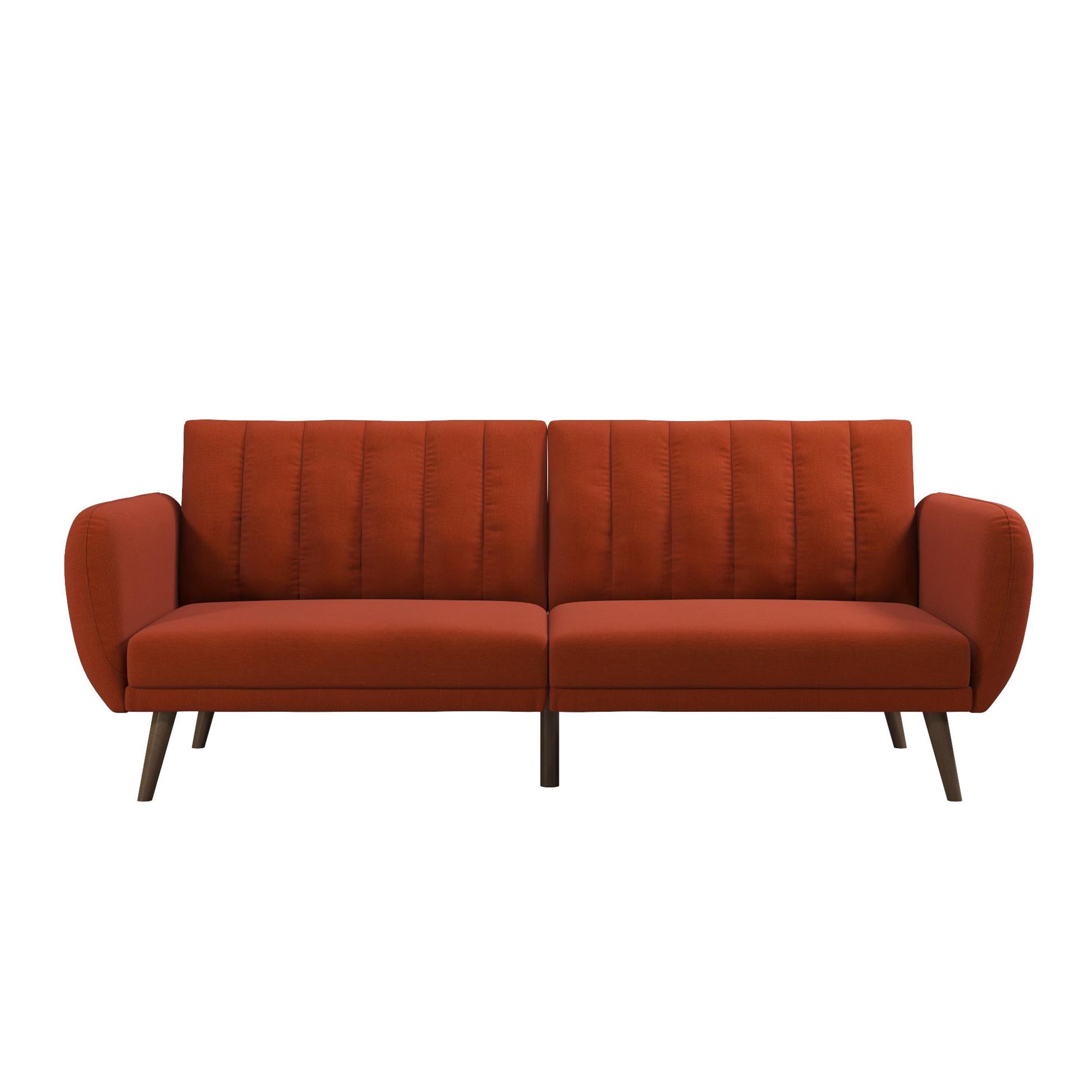 Brittany Linen Sofa Bed Orange