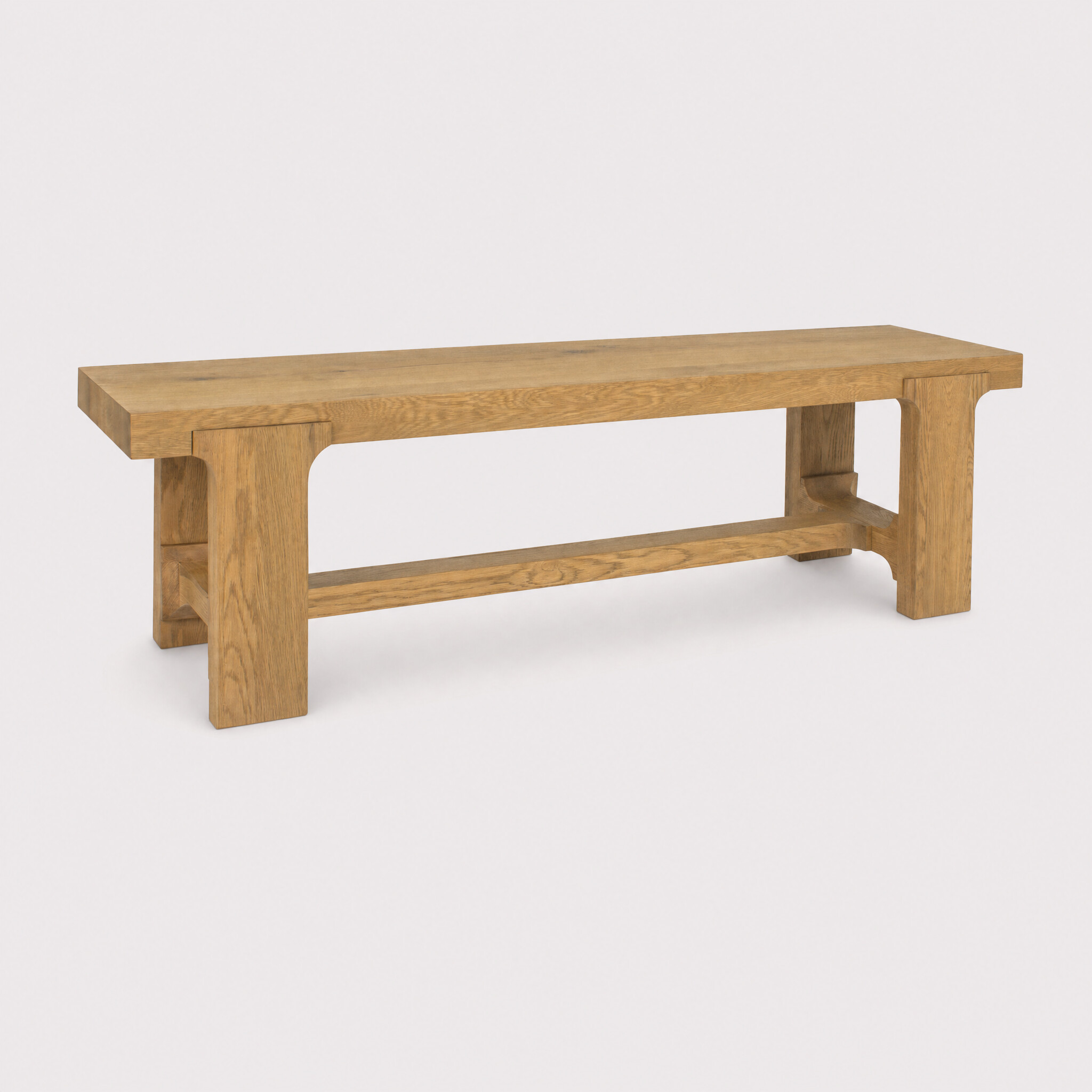 Wade 160cm Bench, Neutral Wood | Barker & Stonehouse