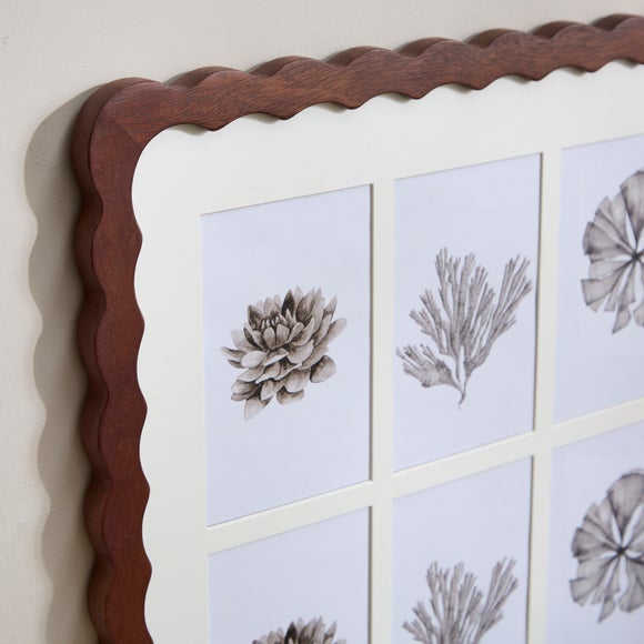 Mango Wood Wiggle 9 Aperture Multi Photo Frame 3