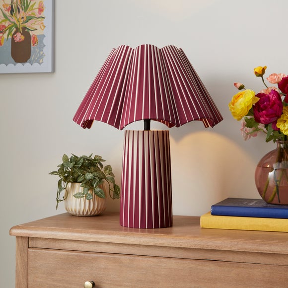 Penelope Ribbon Striped Table Lamp