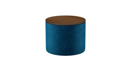 Ringo Storage Drum in Scuba Smart Velvet - sofa.com