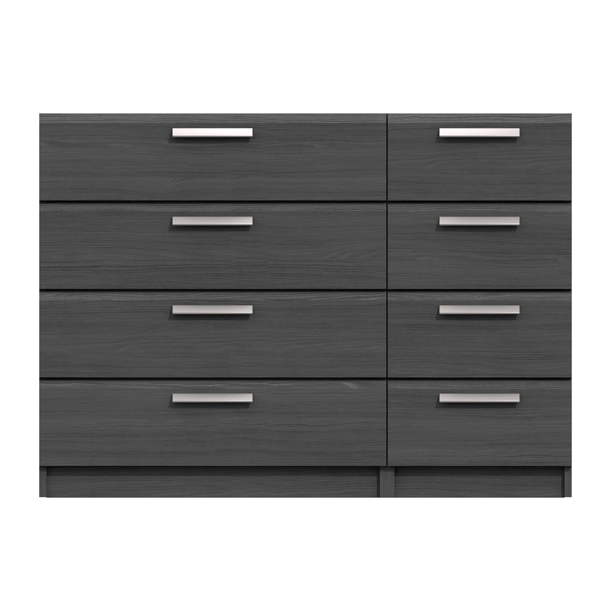 Piper 8 Drawer Wide Chest Grey