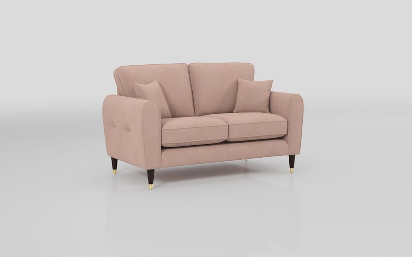 Pink Fabric Newsham 2 Seater Sofa Standard Back