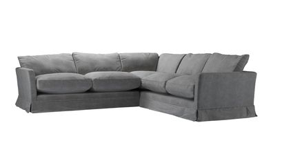 Otto Asym. Crn: LHF 2.5 Seat w RHF 2 Seat in Earl Grey Smart Velvet - sofa.com
