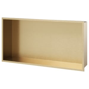Concept Brushed Brass Shower Niche Kit - 620 x 320 x 120mm