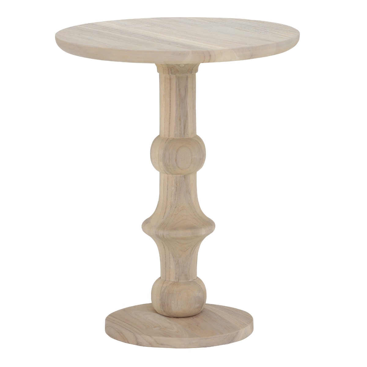 Positano Garden Side Table, Aged Teak