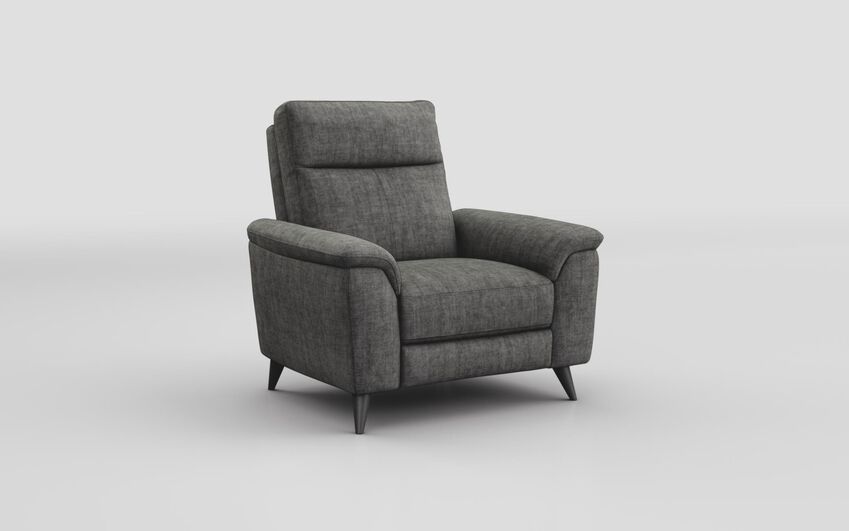 Black Fabric Saliceto Armchair