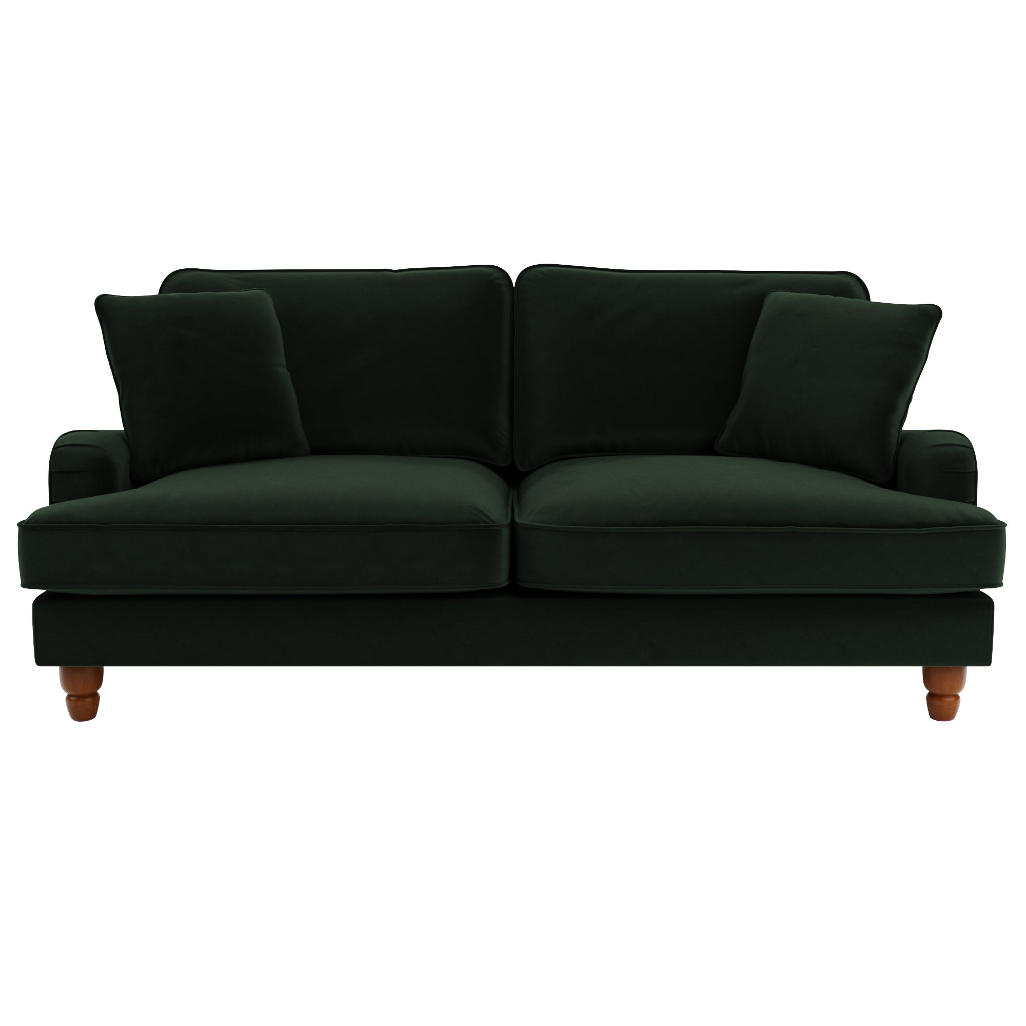 Beatrice Velvet 3 Seater Sofa Green