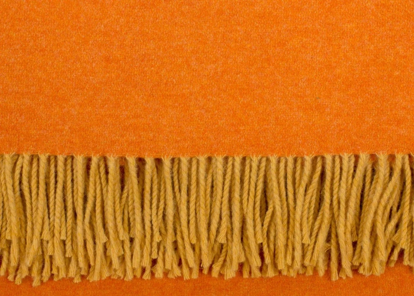 Heal's Two Tone Merino Throw Orange 2