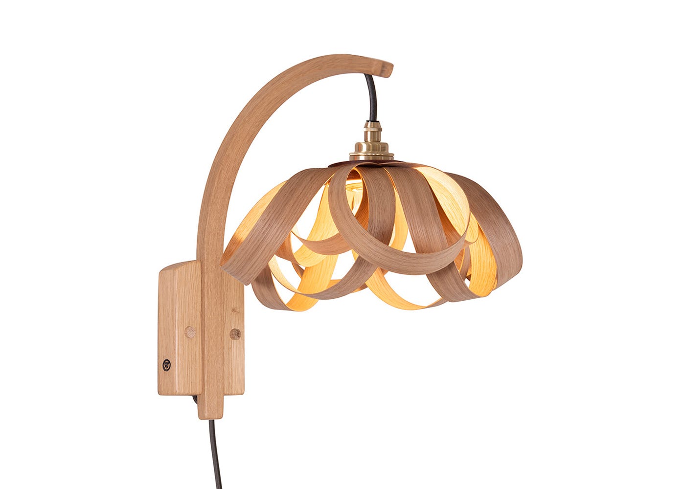 Heal's Skipper X Small/Stem Wall Light Hardwired Oak