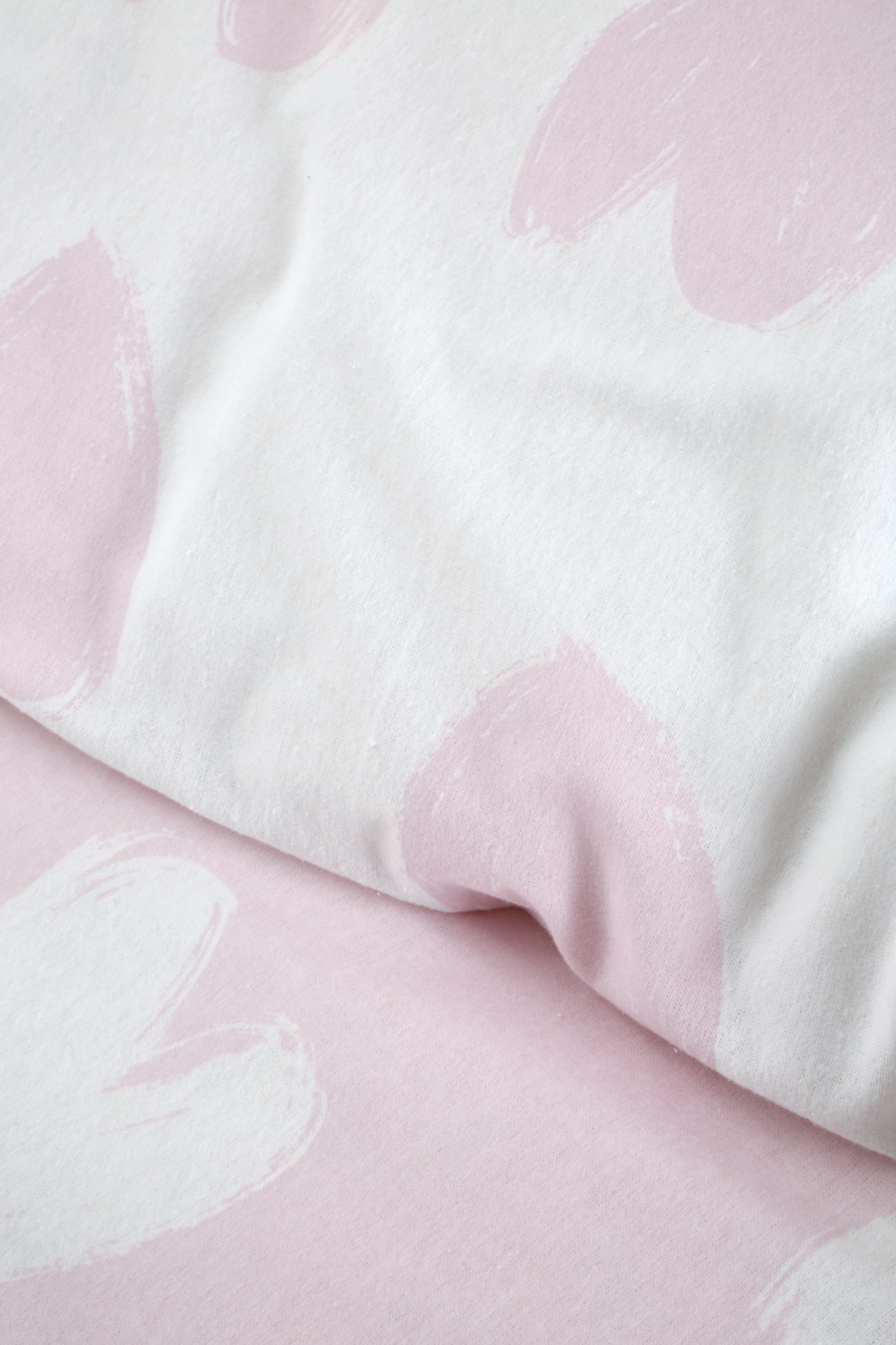 Catherine Lansfield 'Brushed Cotton Hearts' Reversible Duvet Cover Set in Pink 4