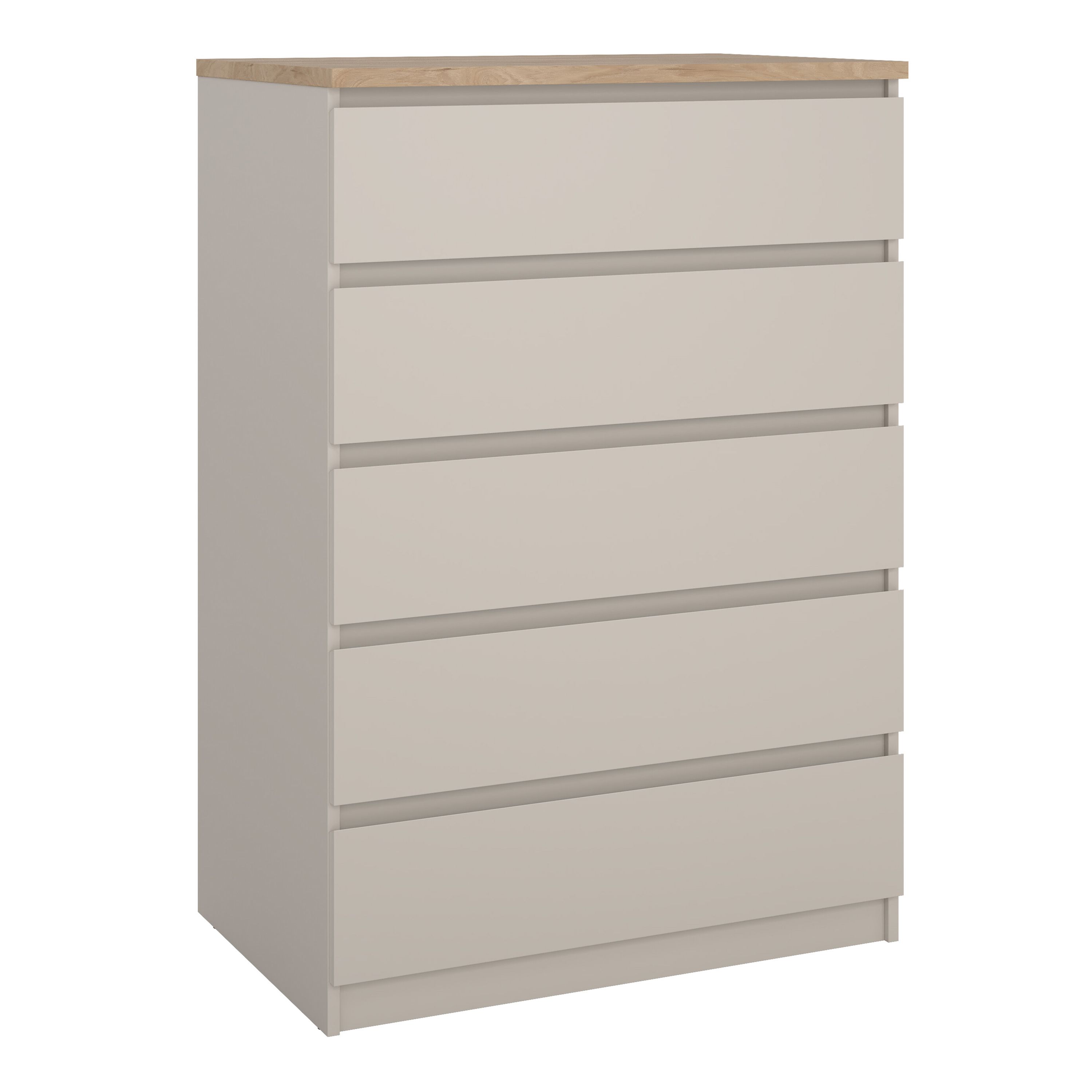 Furniture To Go Naia Chest of 5 Drawers in Beige
