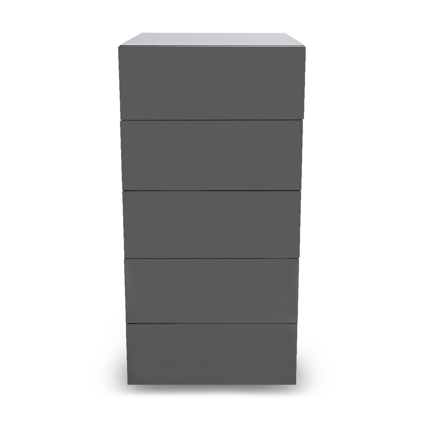 Heal's Space 5 Drawer Tall Chest Lead Matt Lacquer